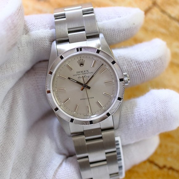 Rolex Airking SS Silver Dial 34mm Watch - Picture 5 of 8